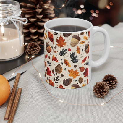 Fall Season Print Ceramic Mug