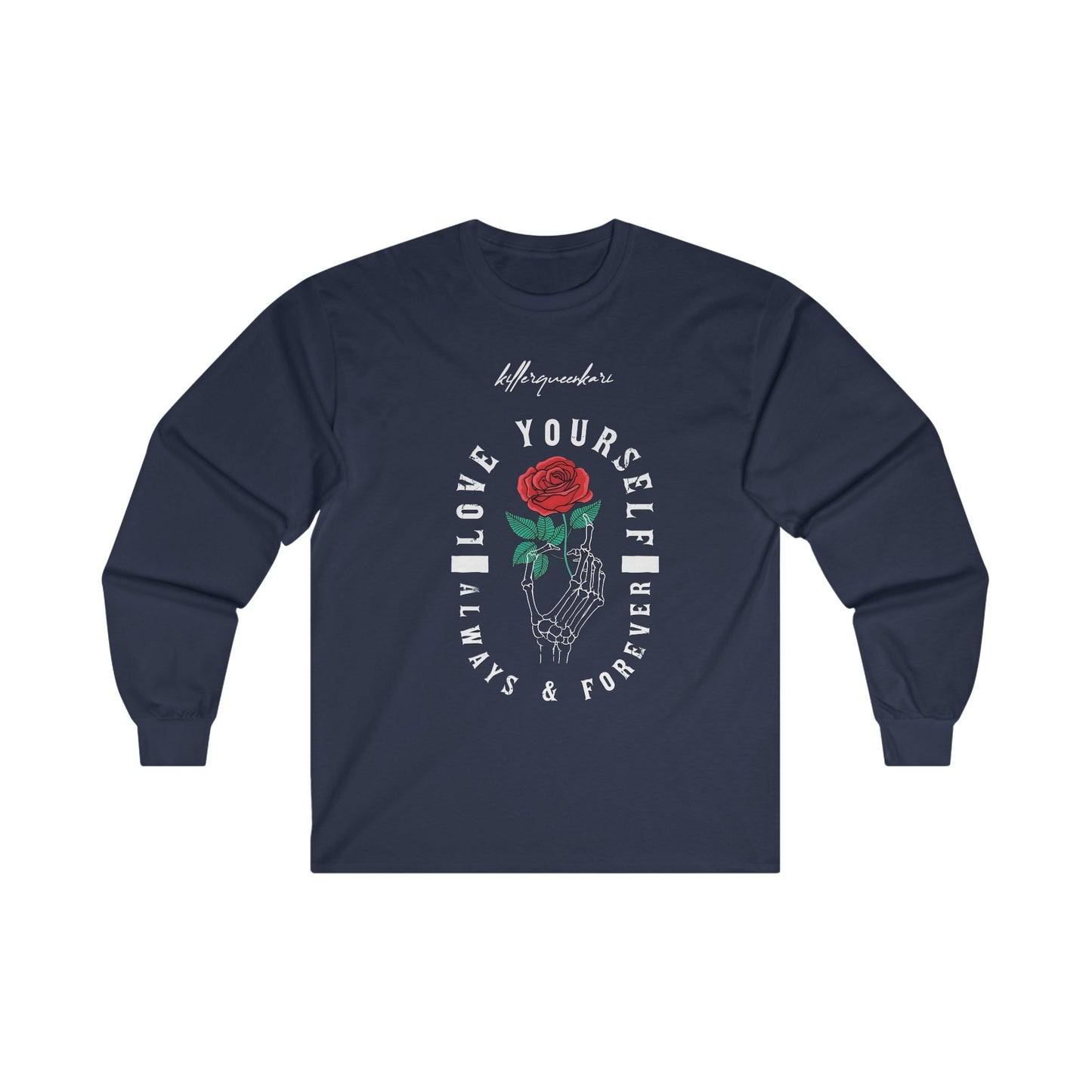 LOVE YOURSELF Long Sleeve Tee - BENJAMINS S / Navy