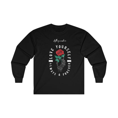 LOVE YOURSELF Long Sleeve Tee - BENJAMINS S / Black