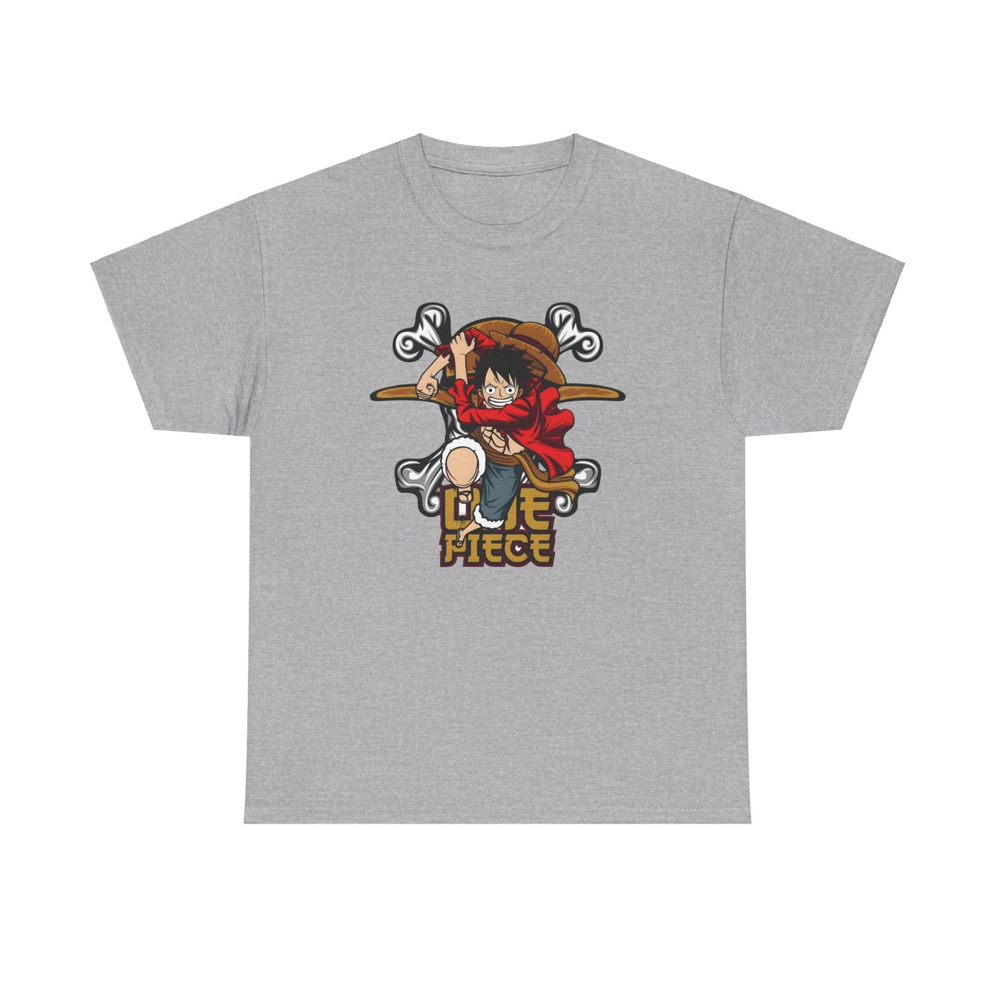 Monkey D Luffy Custom T-shirt - BENJAMINS Sport Grey / S