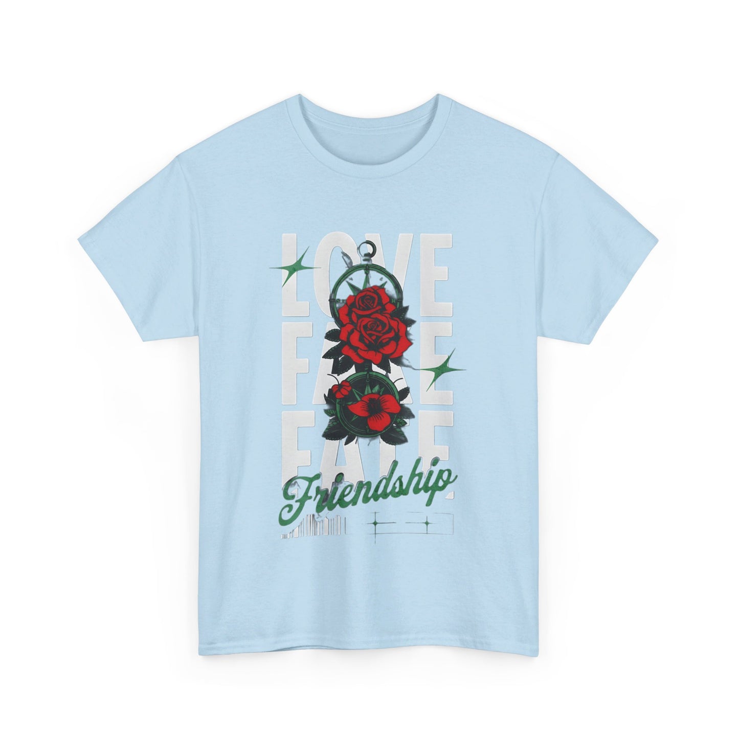 LOVE Cotton Custom T-Shirt - BENJAMINS Light Blue / S