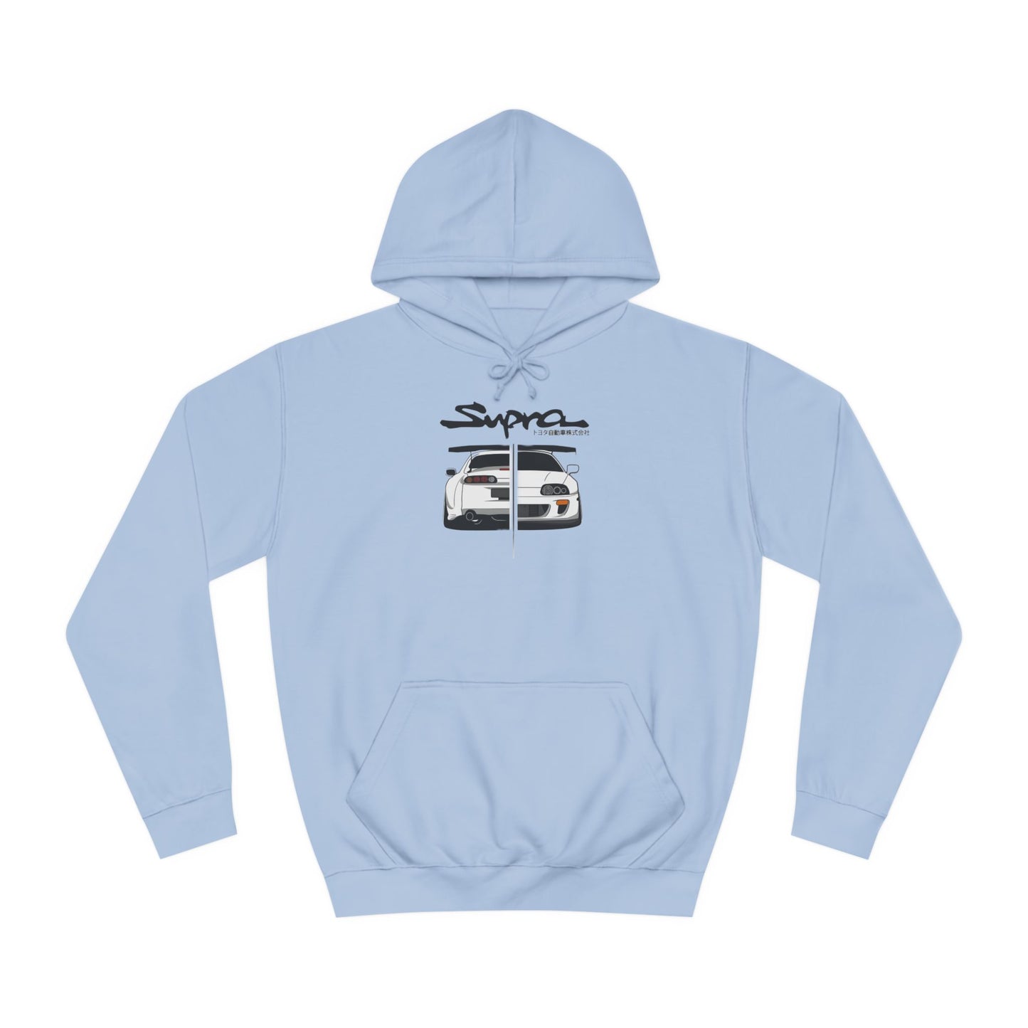 Custom SUPRA Sport Car Hoodie - BENJAMINS Sky Blue / XS