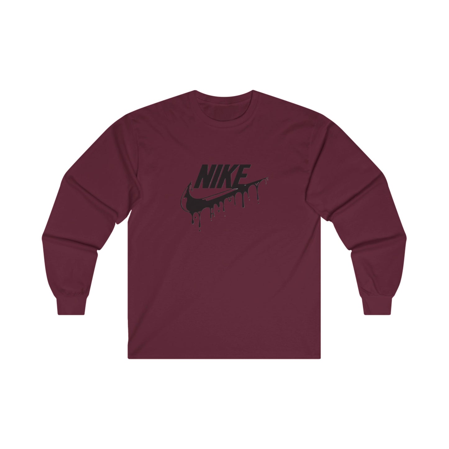 Custom Nike Long Sleeve T Shirt - BENJAMINS S / Maroon