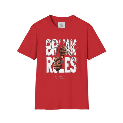 Break Rules Custom T-Shirt - BENJAMINS Red / S