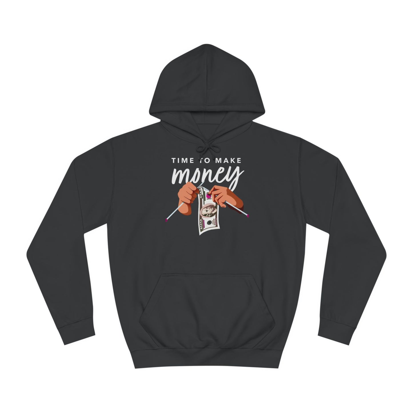 Custom Hoodie - BENJAMINS Jet Black / XS