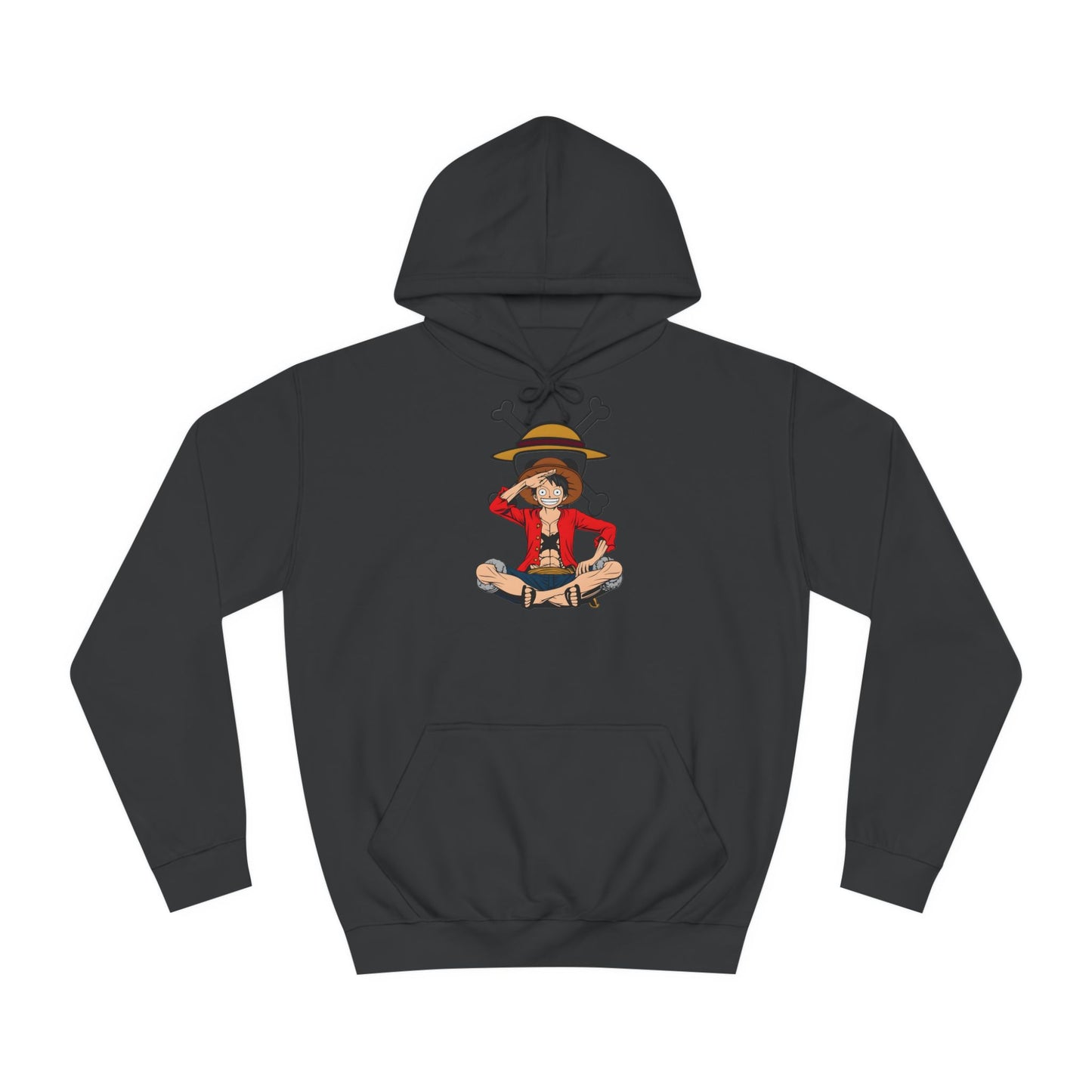 Luffy Custom Hoodie - BENJAMINS Jet Black / XS