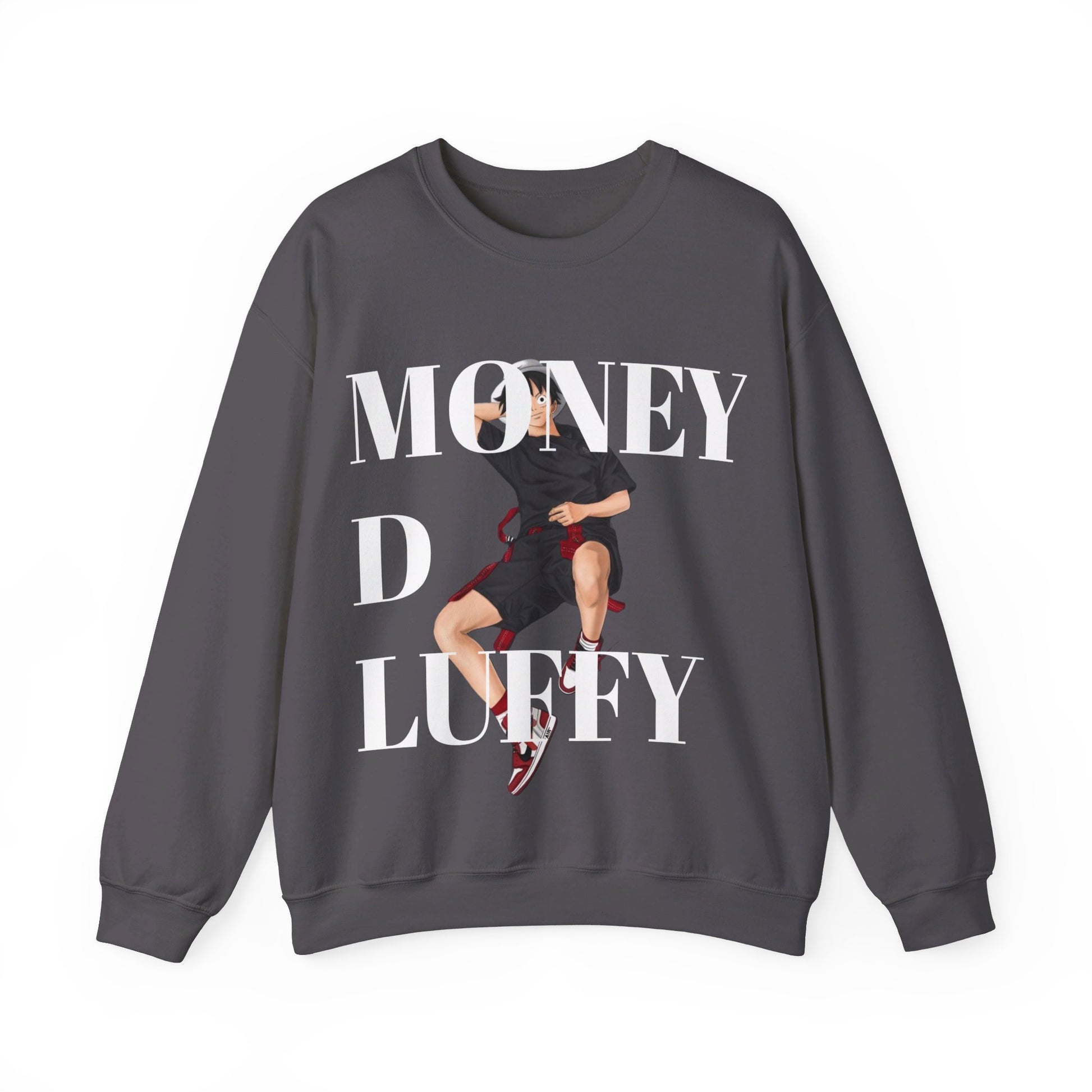 Monkey D Luffy Unisex Sweatshirt - BENJAMINS S / Charcoal