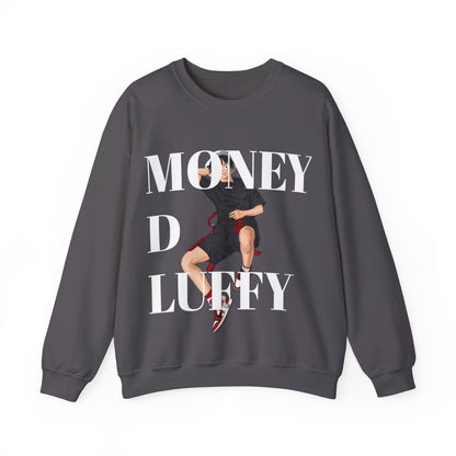 Monkey D Luffy Unisex Sweatshirt - BENJAMINS S / Charcoal