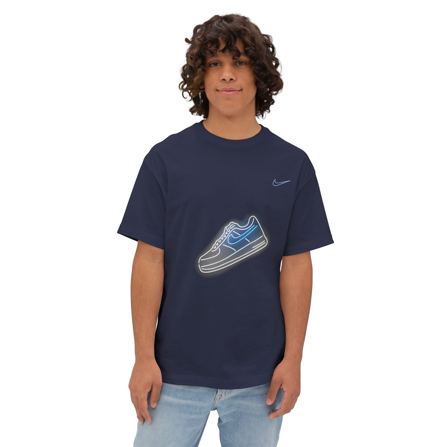 Blue Neon Nike Oversized Tshirt - BENJAMINS