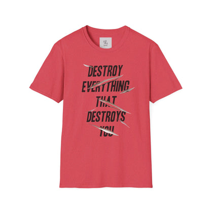 Destroy Everything That Destroy You Custom T-Shirt - BENJAMINS Heather Red / S