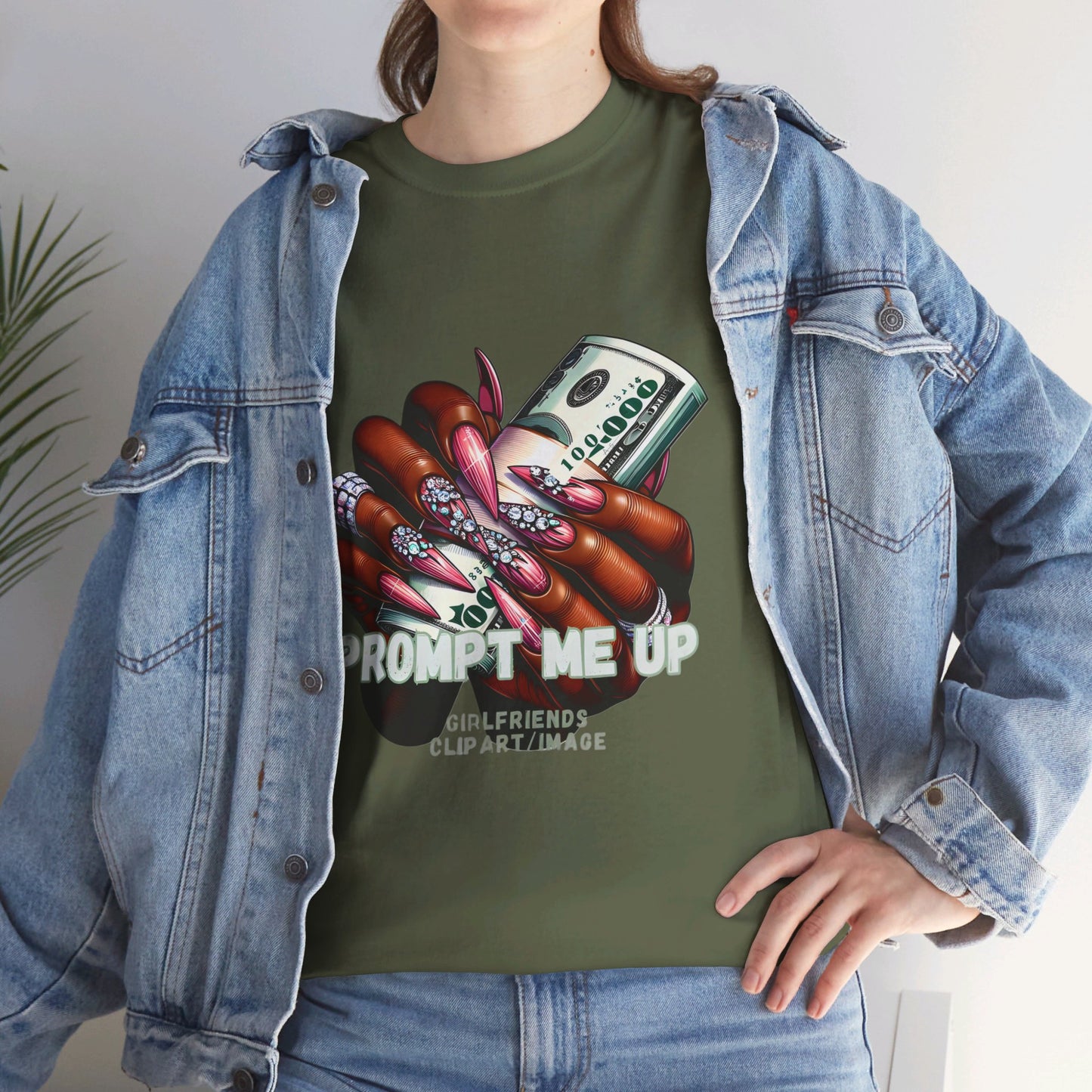 Prompt me Cotton Tee Tshirt - BENJAMINS