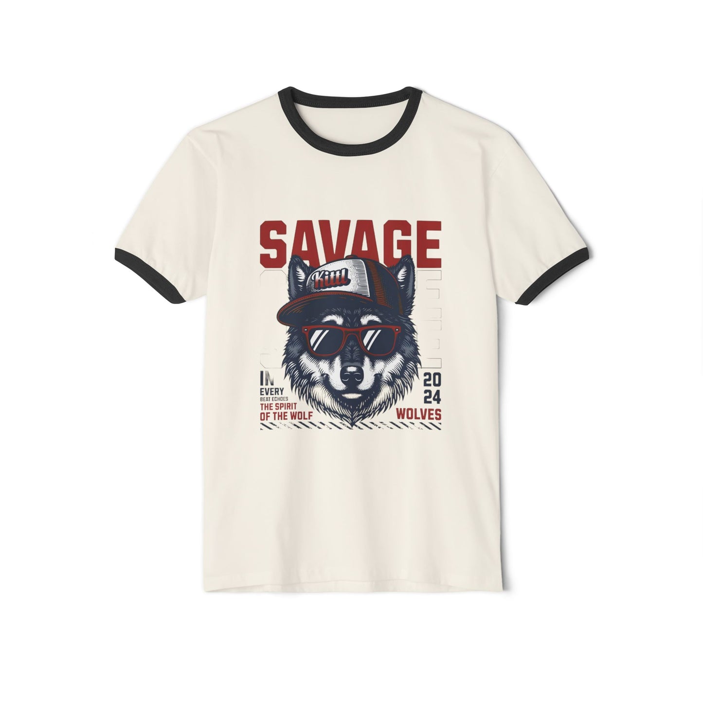 Custom T-Shirt Savage Design - BENJAMINS Natural/Black / XS