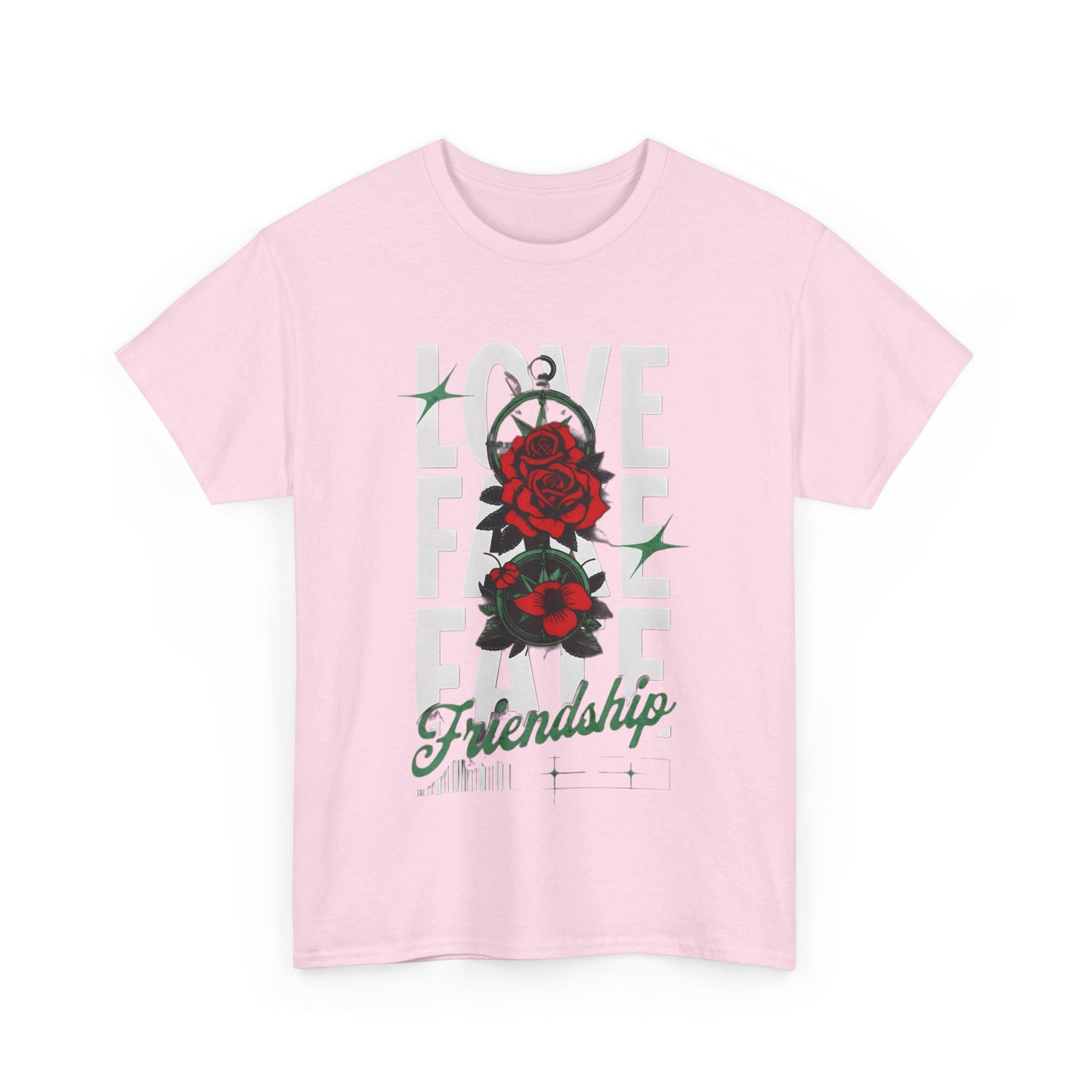 LOVE Cotton Custom T-Shirt - BENJAMINS Light Pink / S