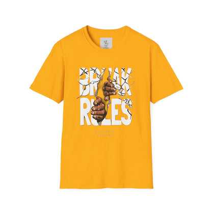 Break Rules Custom T-Shirt - BENJAMINS Gold / S