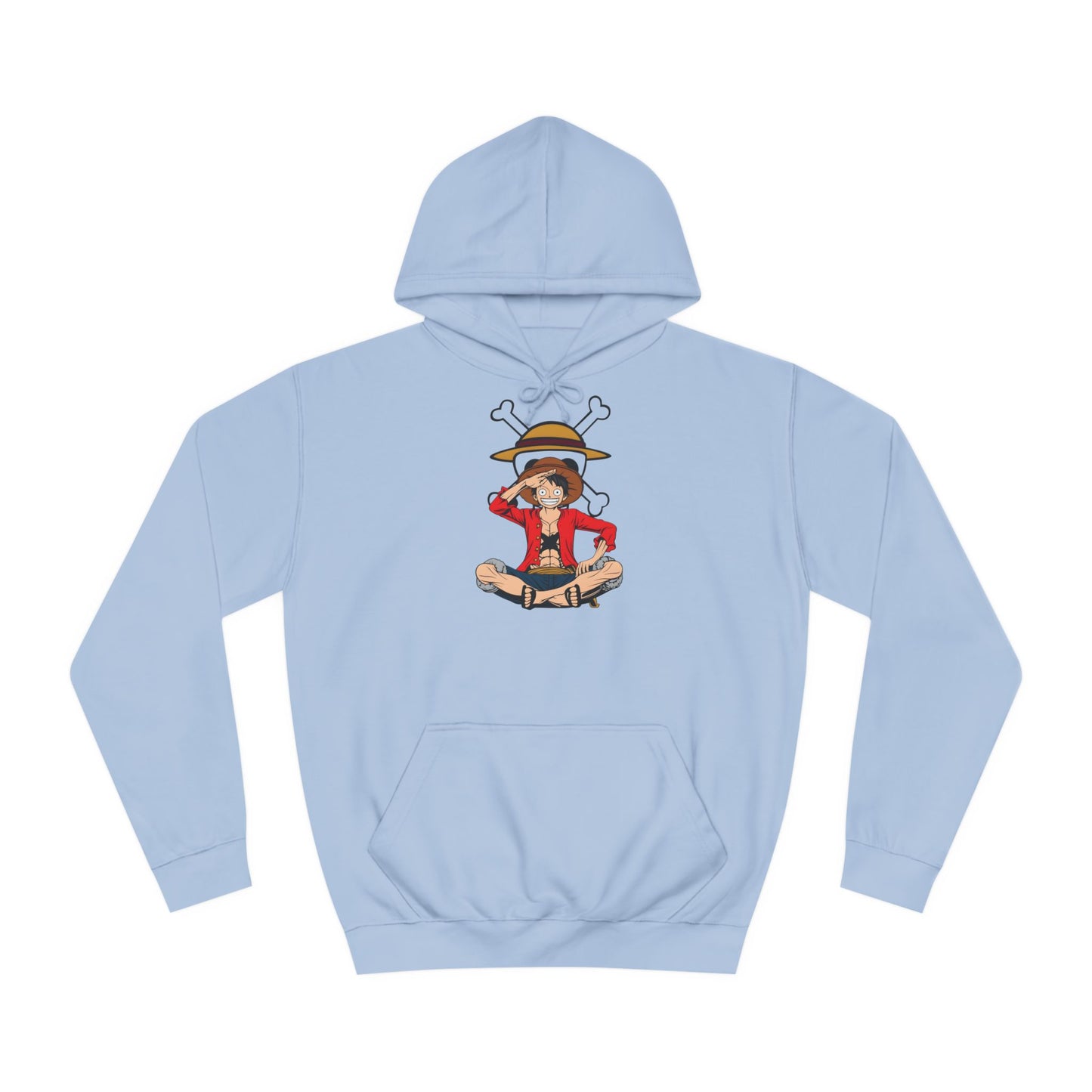 Luffy Custom Hoodie - BENJAMINS Sky Blue / XS