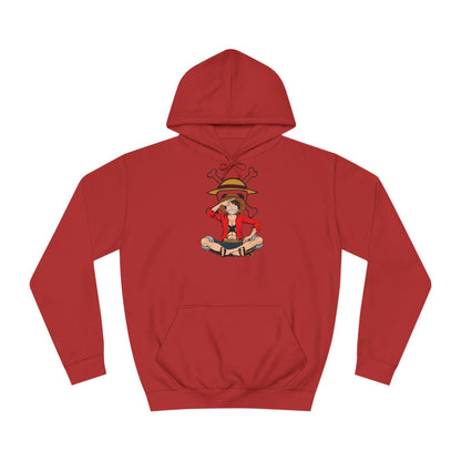 Luffy Custom Hoodie - BENJAMINS Fire Red / XS