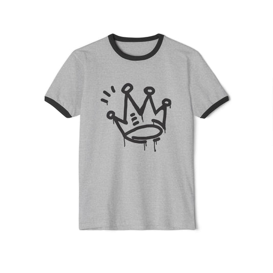 King crown T-Shirt - BENJAMINS Heather Grey/Black / XS