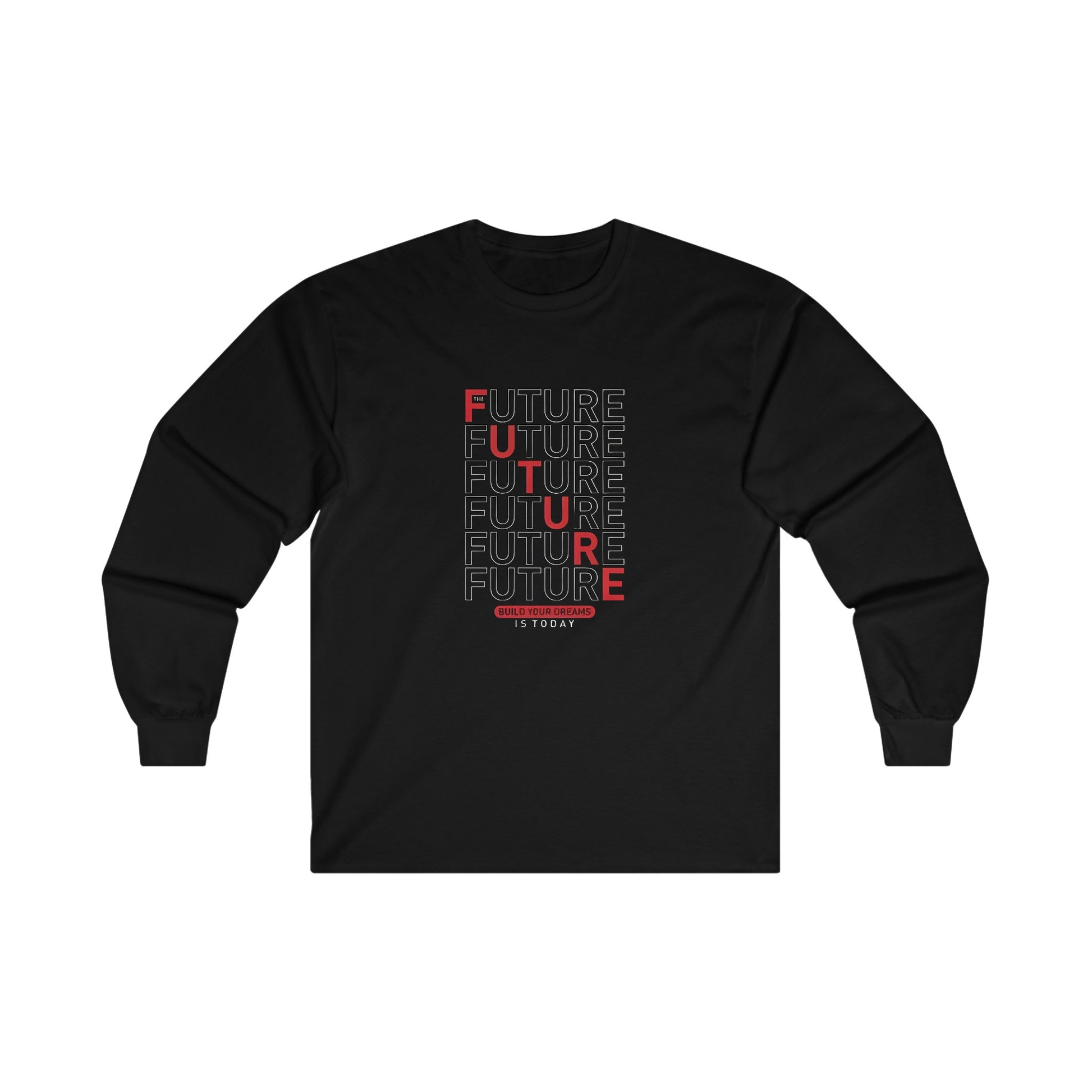 FUTURE Long Sleeve T-shirt - BENJAMINS S / Black