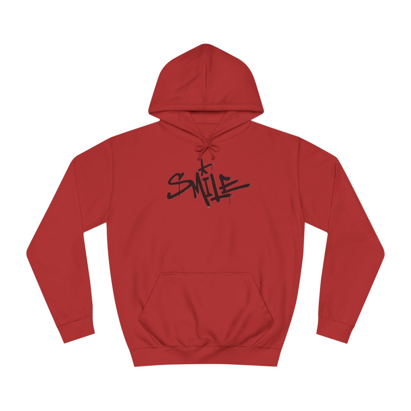 Smile Custom Hoodie - BENJAMINS Fire Red / XS