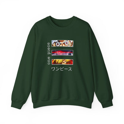 Unisex Anime Sweatshirt - BENJAMINS S / Forest Green