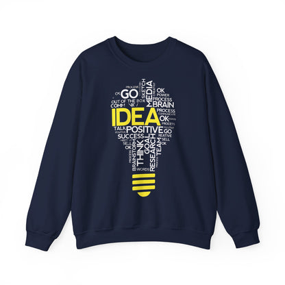 IDEA WORDART Crewneck Sweatshirt - BENJAMINS S / Navy