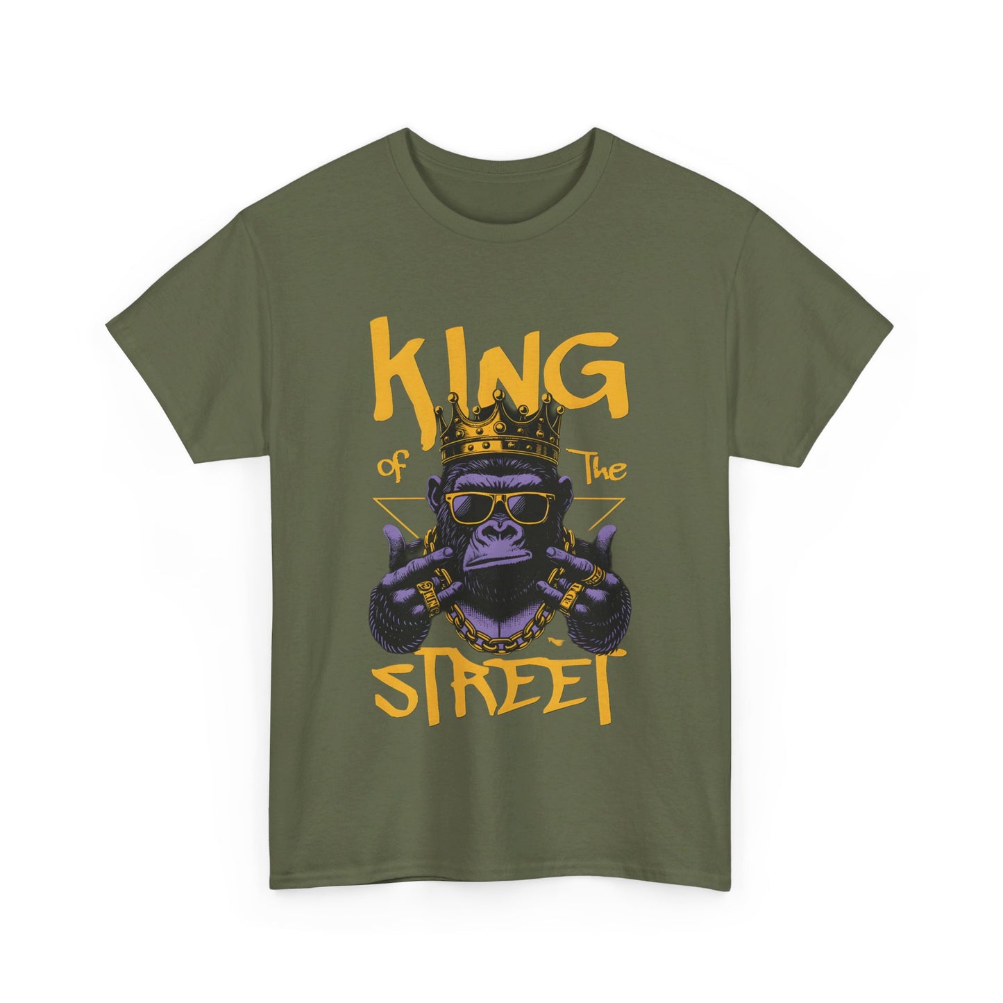 KING STREET Cotton Custom T-shirt - BENJAMINS Military Green / S