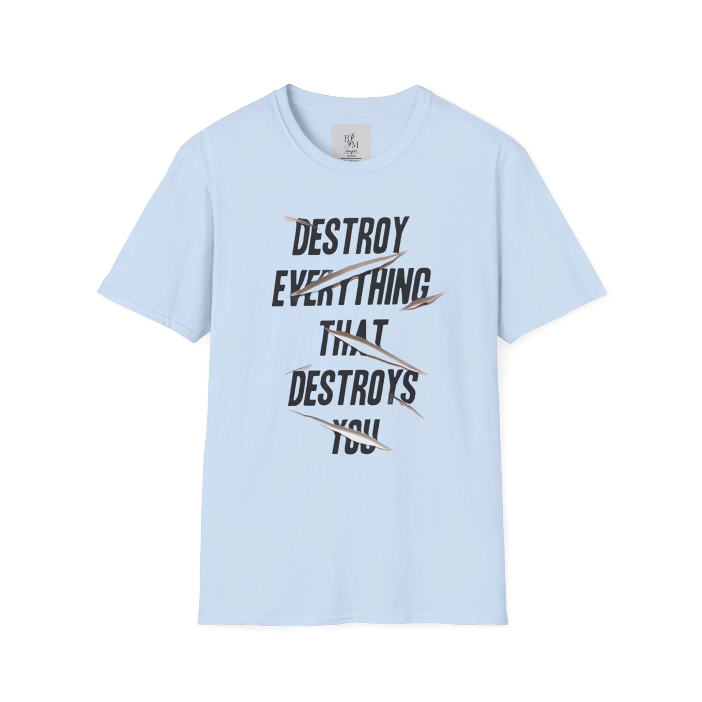 Destroy Everything That Destroy You Custom T-Shirt - BENJAMINS Light Blue / S