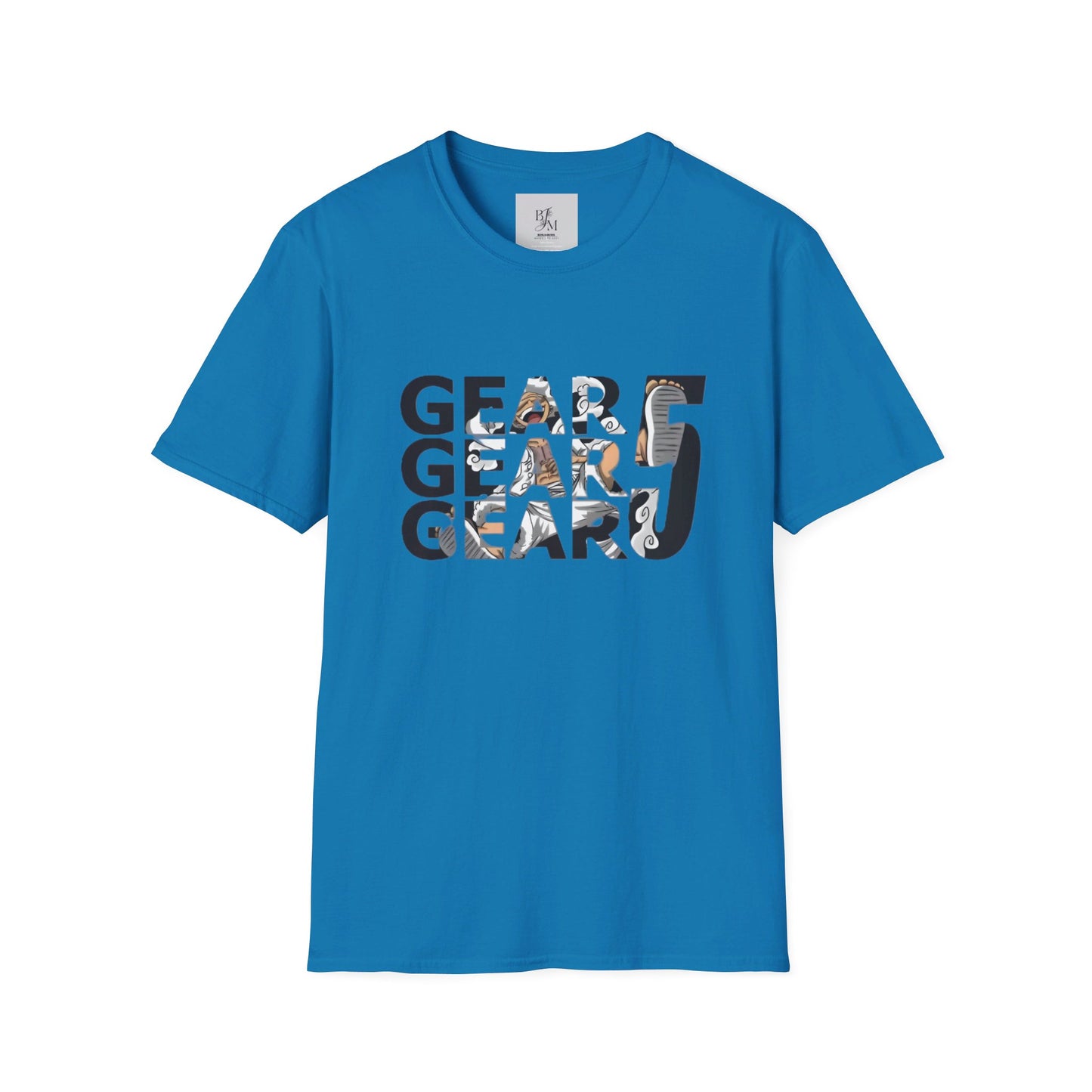 Gear 5 Luffy Custom Tshirt - BENJAMINS Sapphire / S