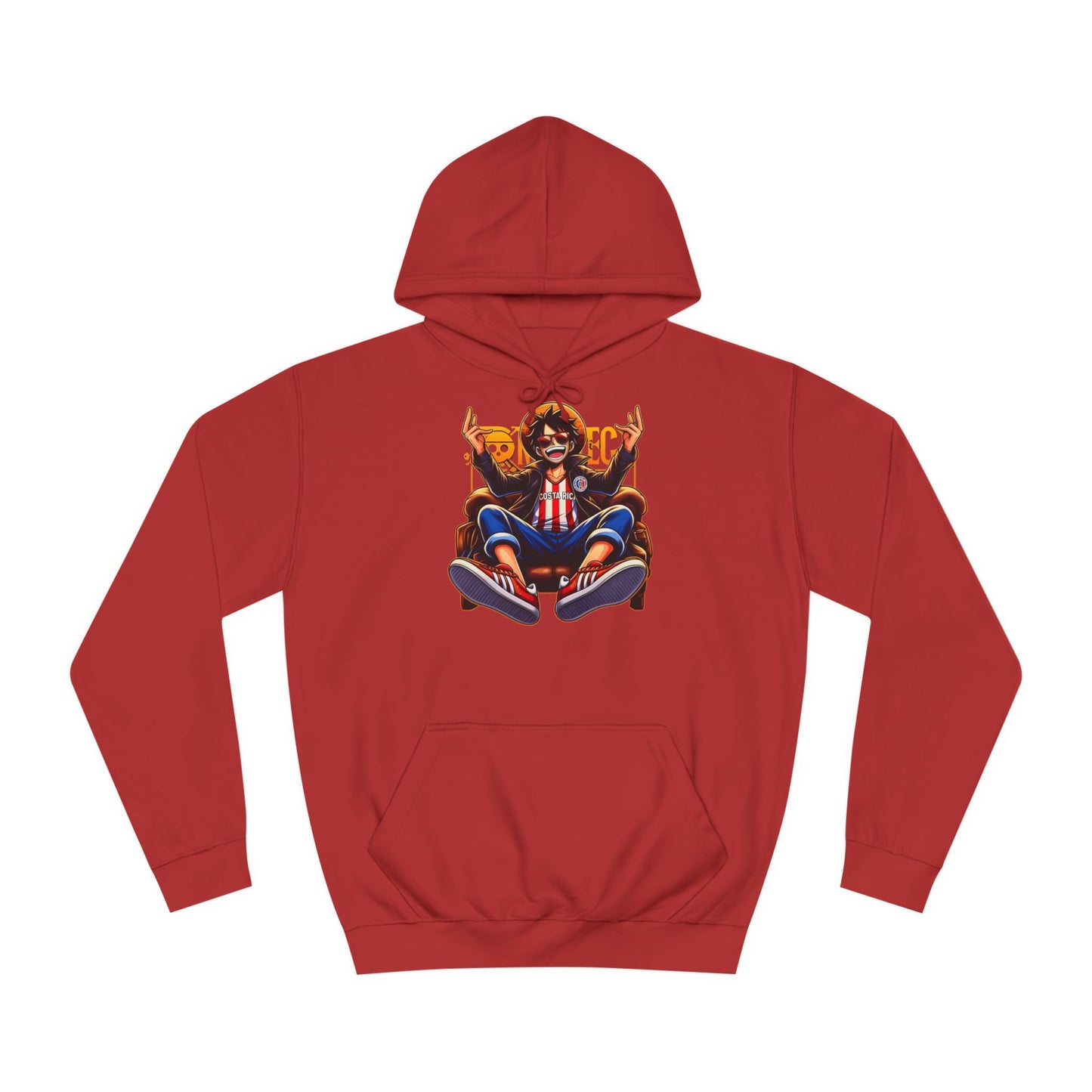 One piece luffy Custom Hoodie - BENJAMINS Fire Red / XS