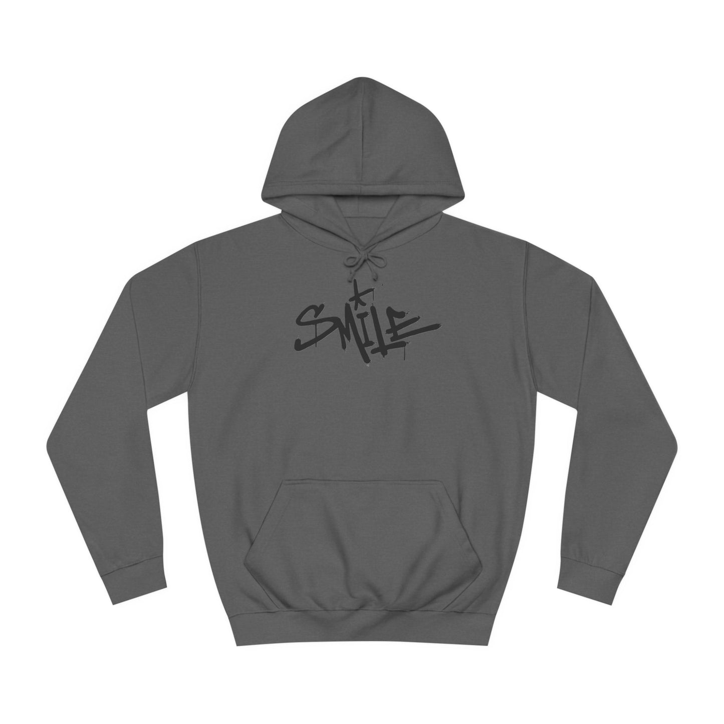 Smile Custom Hoodie - BENJAMINS Charcoal / XS