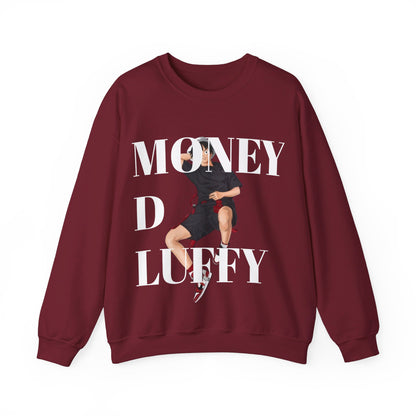 Monkey D Luffy Unisex Sweatshirt - BENJAMINS S / Garnet