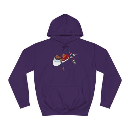 Jordan Nike College Hoodie - BENJAMINS Purple / XS