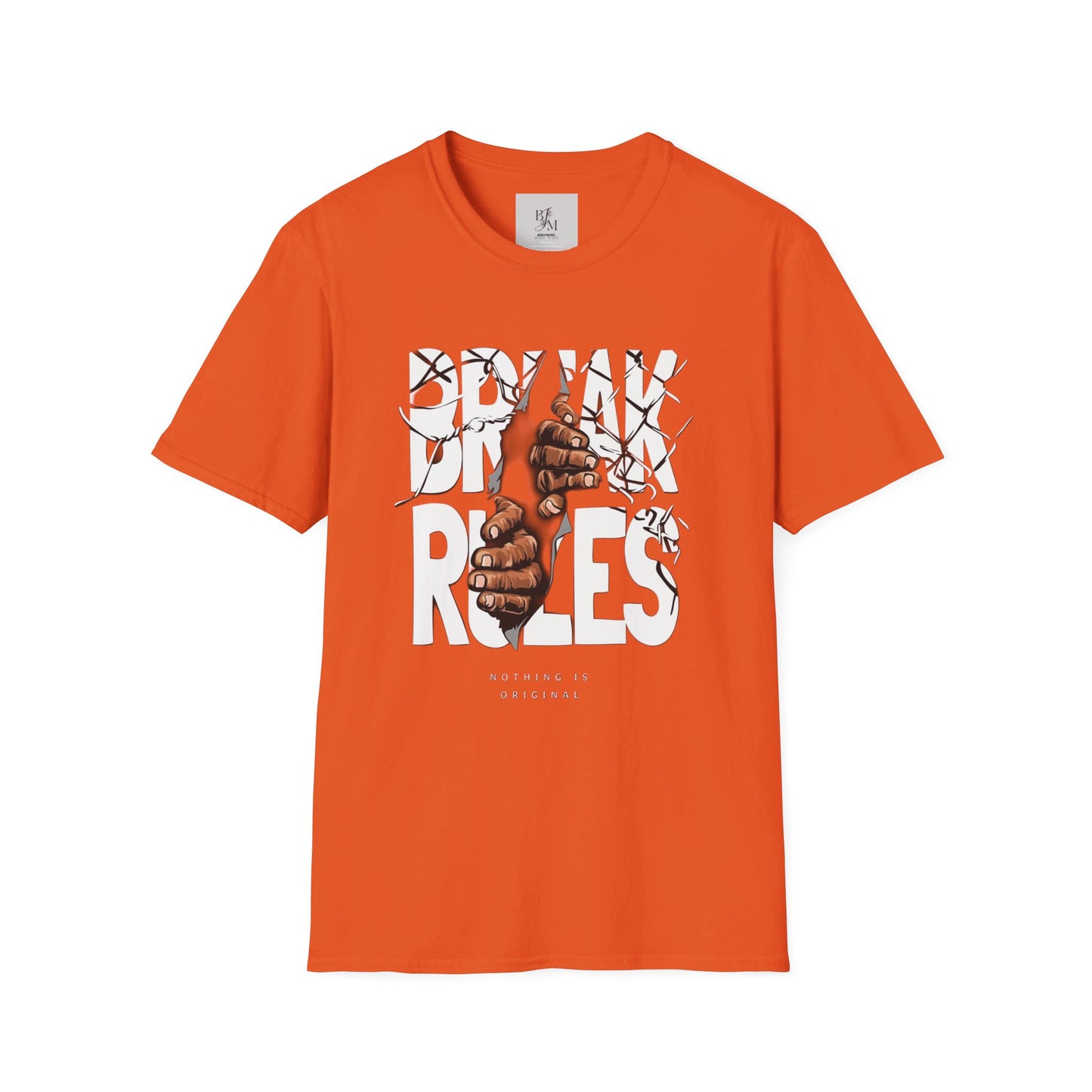 Break Rules Custom T-Shirt - BENJAMINS Orange / S