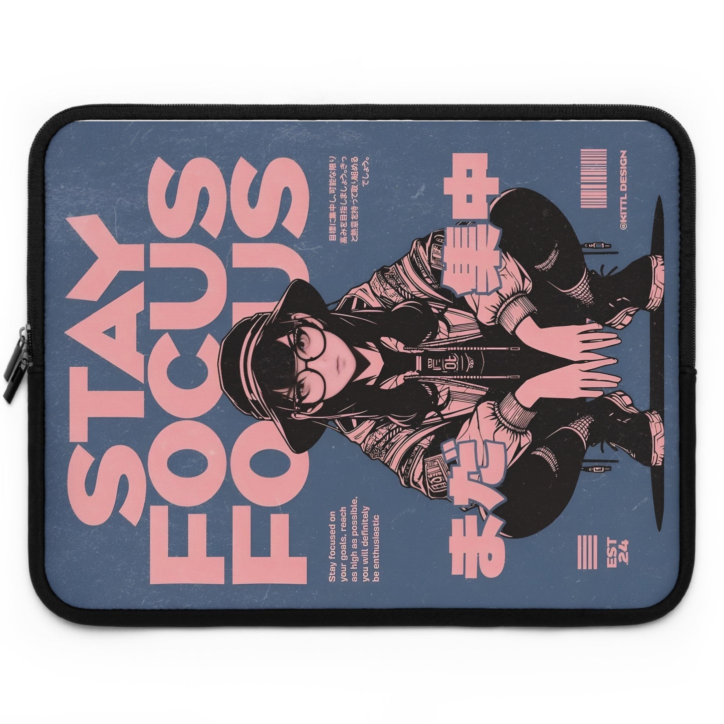 STAY FOCUS Laptop Sleeve - BENJAMINS Black / 17"