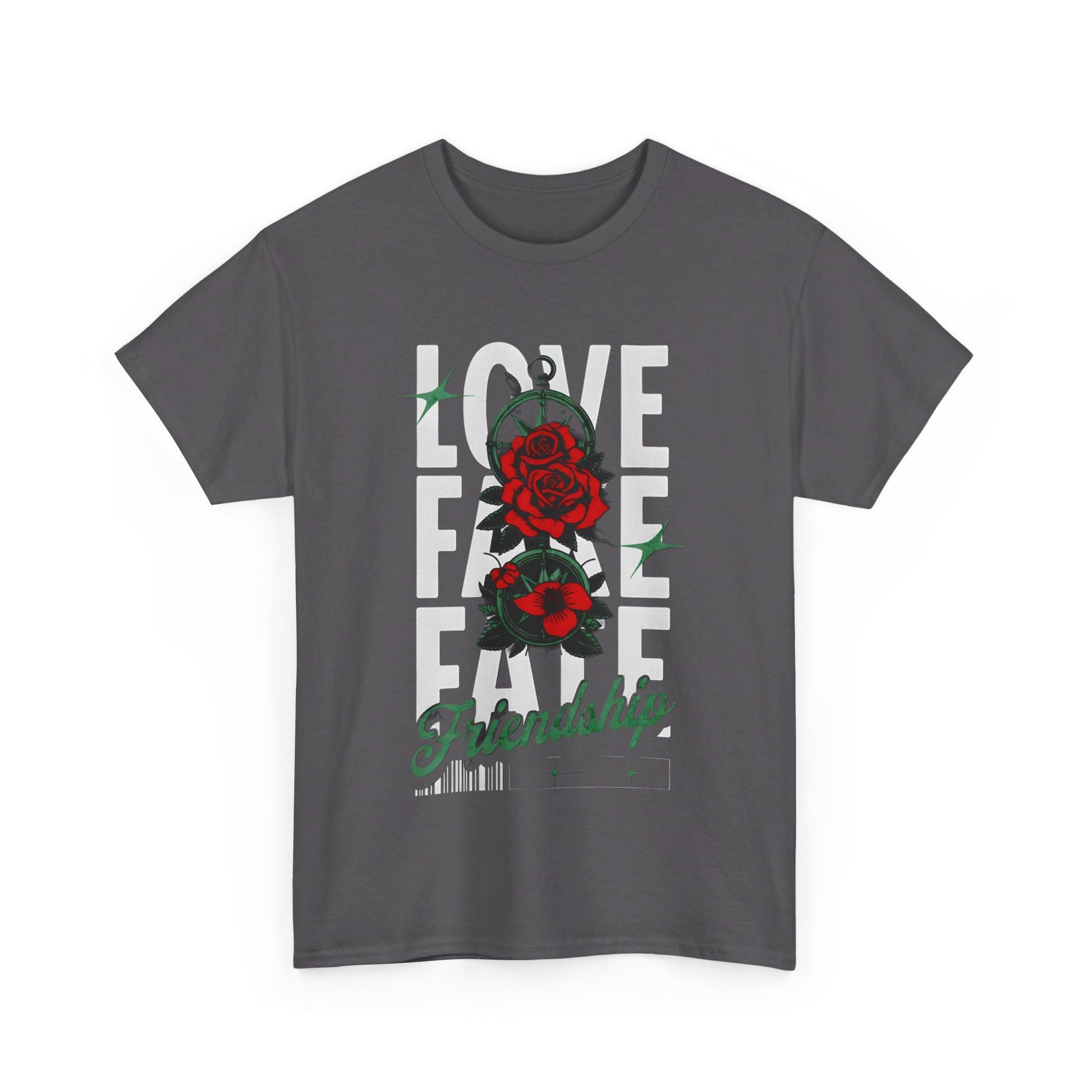 LOVE Cotton Custom T-Shirt - BENJAMINS Charcoal / S