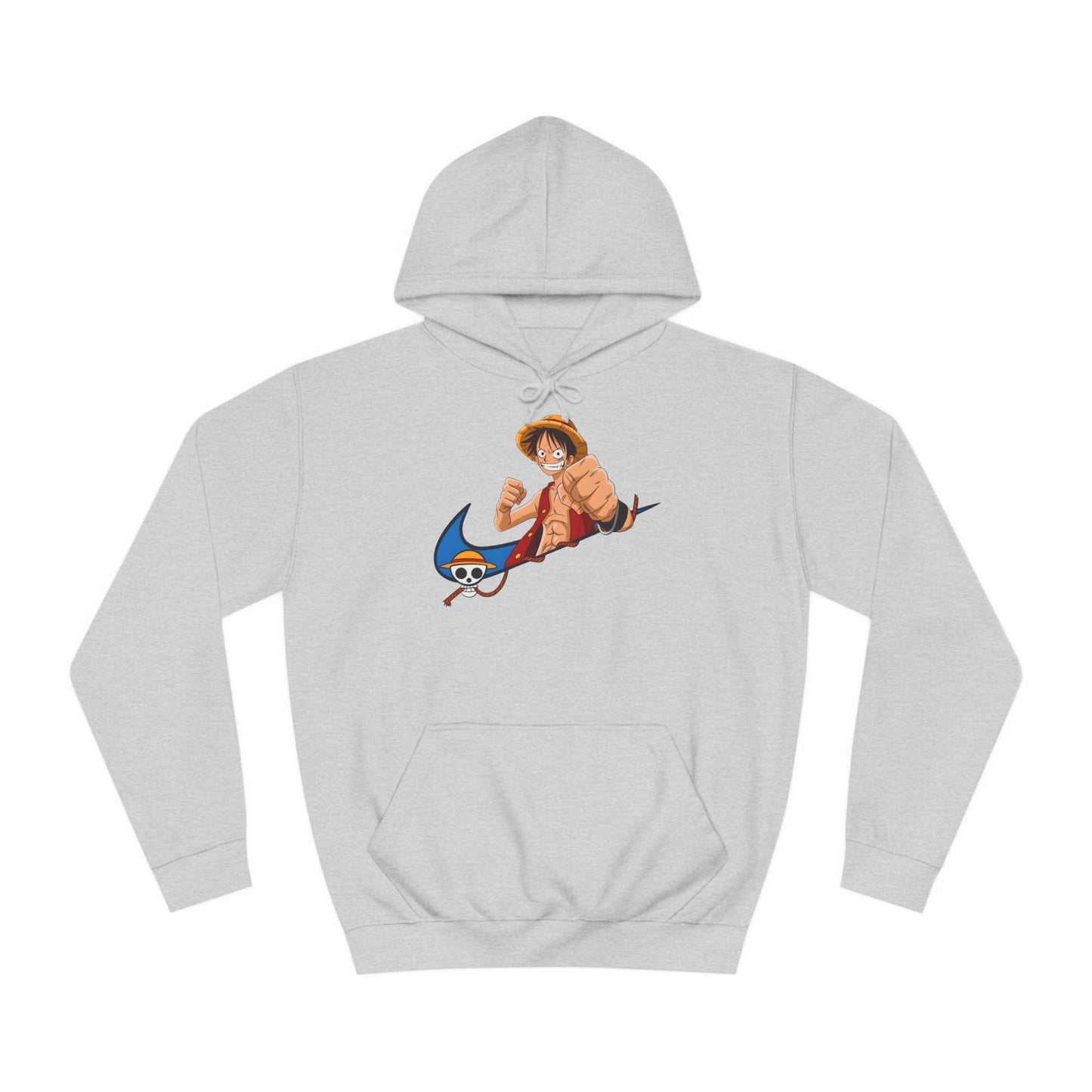 Custom hoodie luffy - BENJAMINS Heather Grey / XS