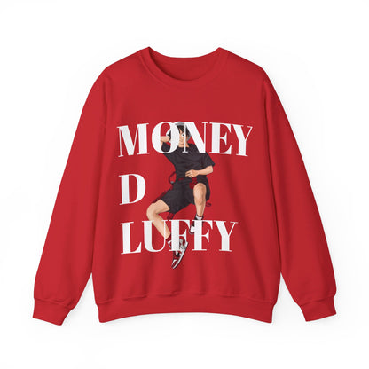 Monkey D Luffy Unisex Sweatshirt - BENJAMINS S / Red