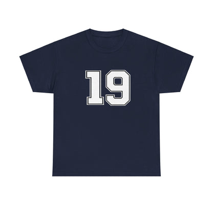 No. 19 Custom Tee Shirt - BENJAMINS Navy / S