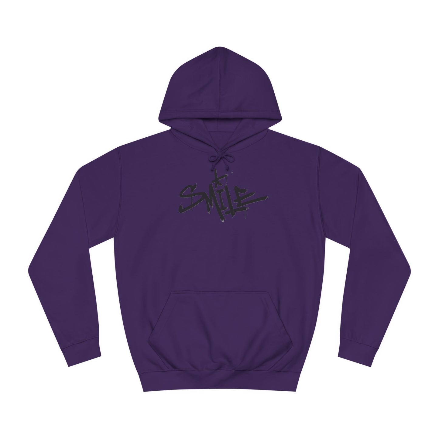 Smile Custom Hoodie - BENJAMINS Purple / XS