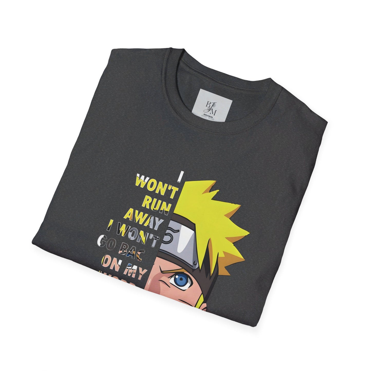 NARUTO Custom Tshirt - BENJAMINS Dark Heather / S