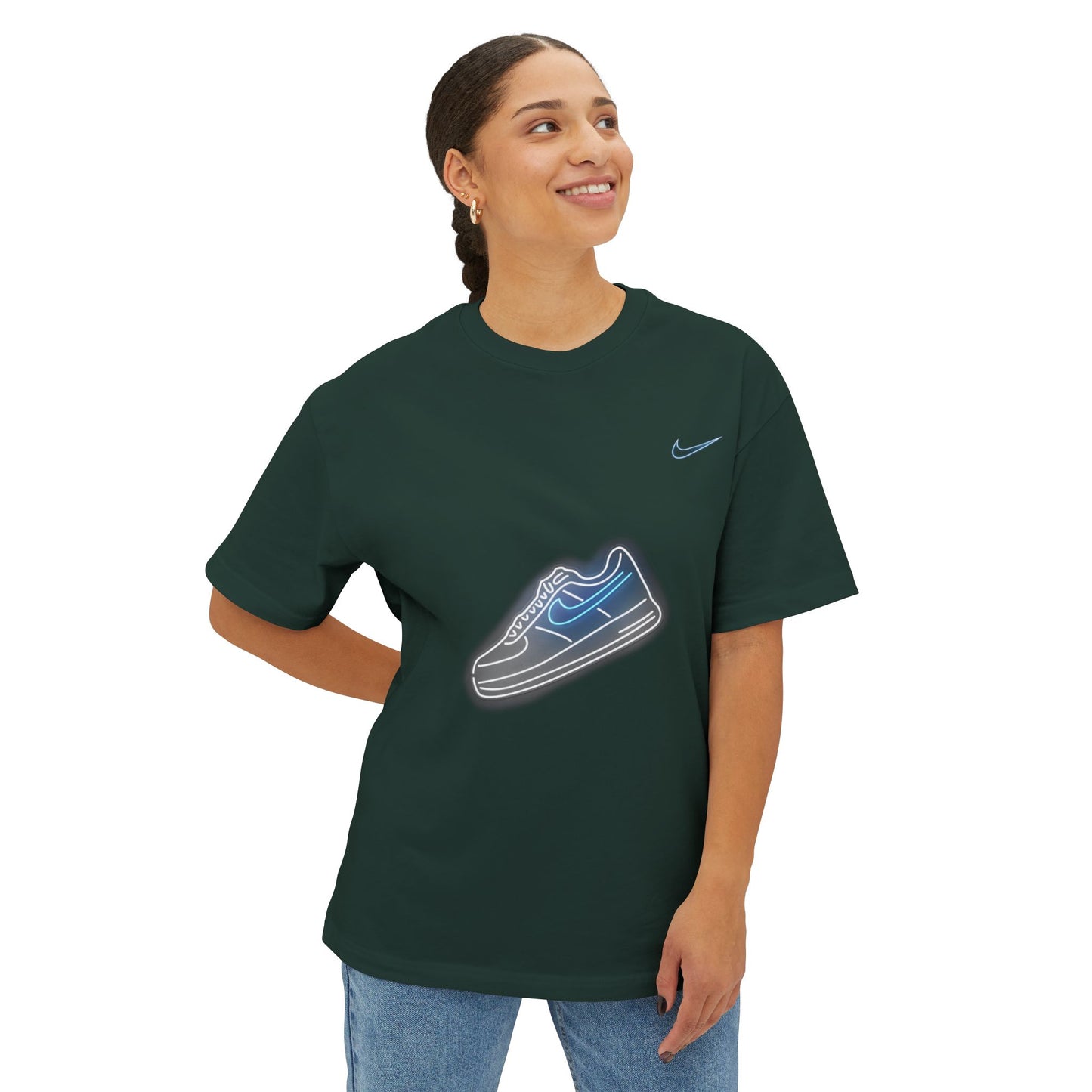 Blue Neon Nike Oversized Tshirt - BENJAMINS