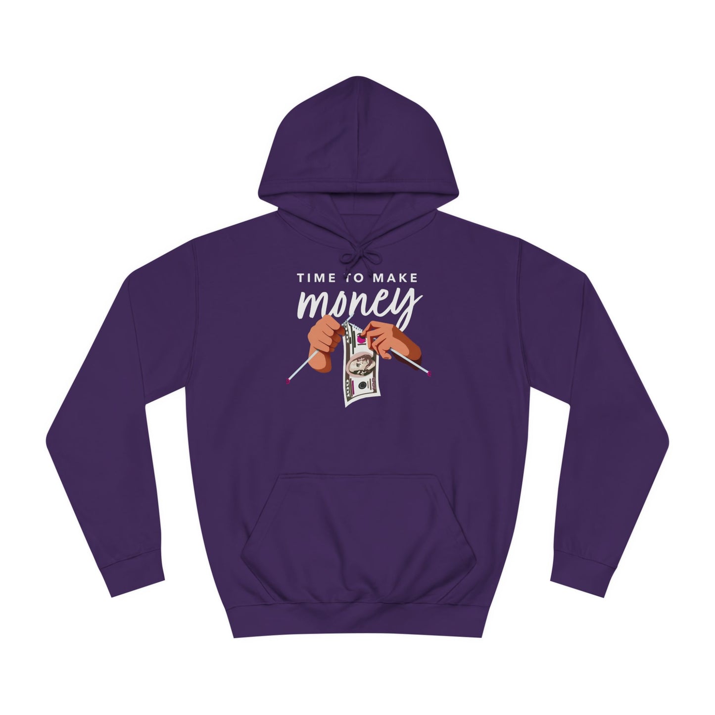 Custom Hoodie - BENJAMINS Purple / XS