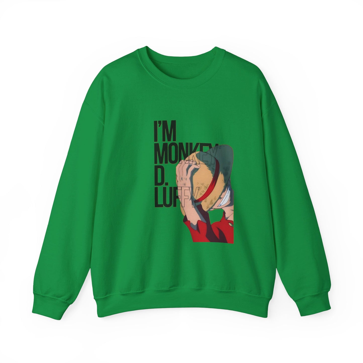 Monkey D Luffy Unisex Sweatshirt - BENJAMINS S / Irish Green