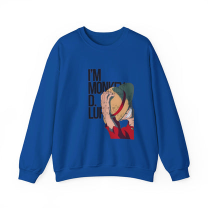 Monkey D Luffy Unisex Sweatshirt - BENJAMINS S / Royal