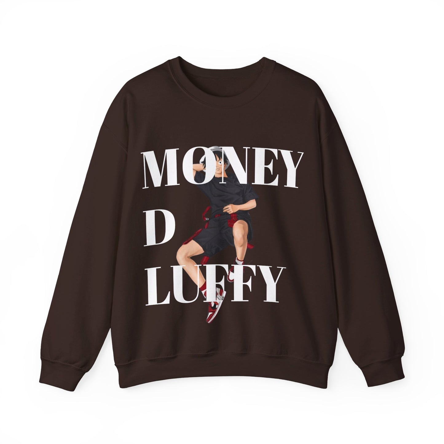 Monkey D Luffy Unisex Sweatshirt - BENJAMINS S / Dark Chocolate