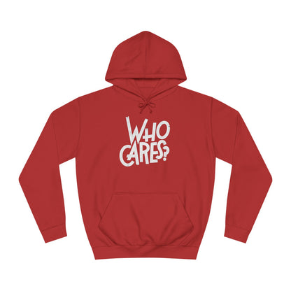 Who cares Custom Hoodie - BENJAMINS Fire Red / XS