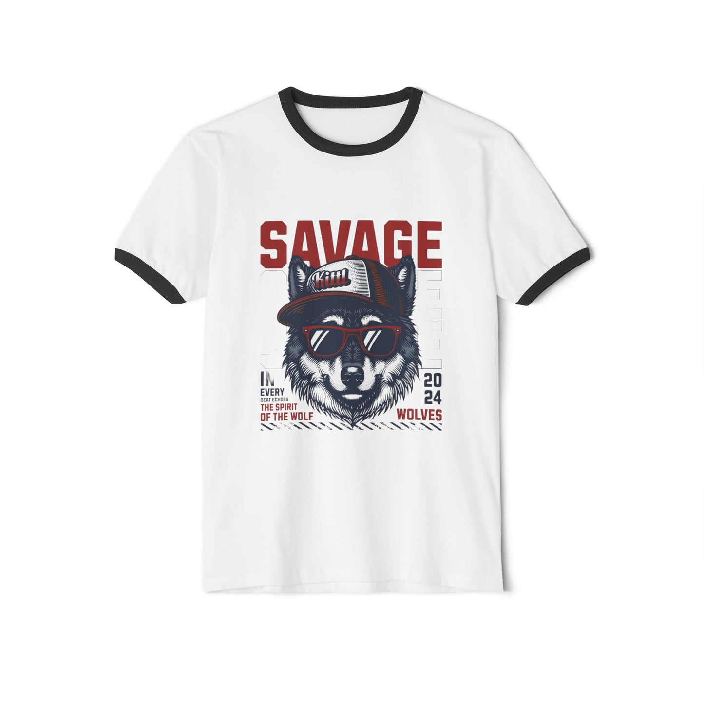 Custom T-Shirt Savage Design - BENJAMINS White/Black / XS