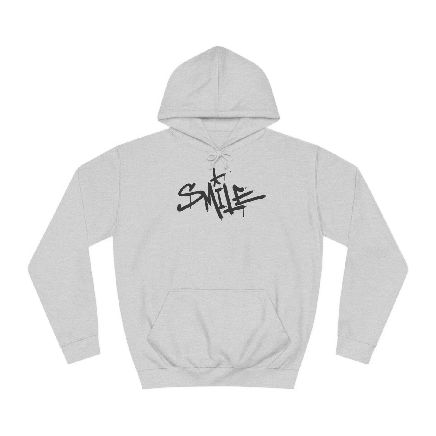 Smile Custom Hoodie - BENJAMINS Heather Grey / XS