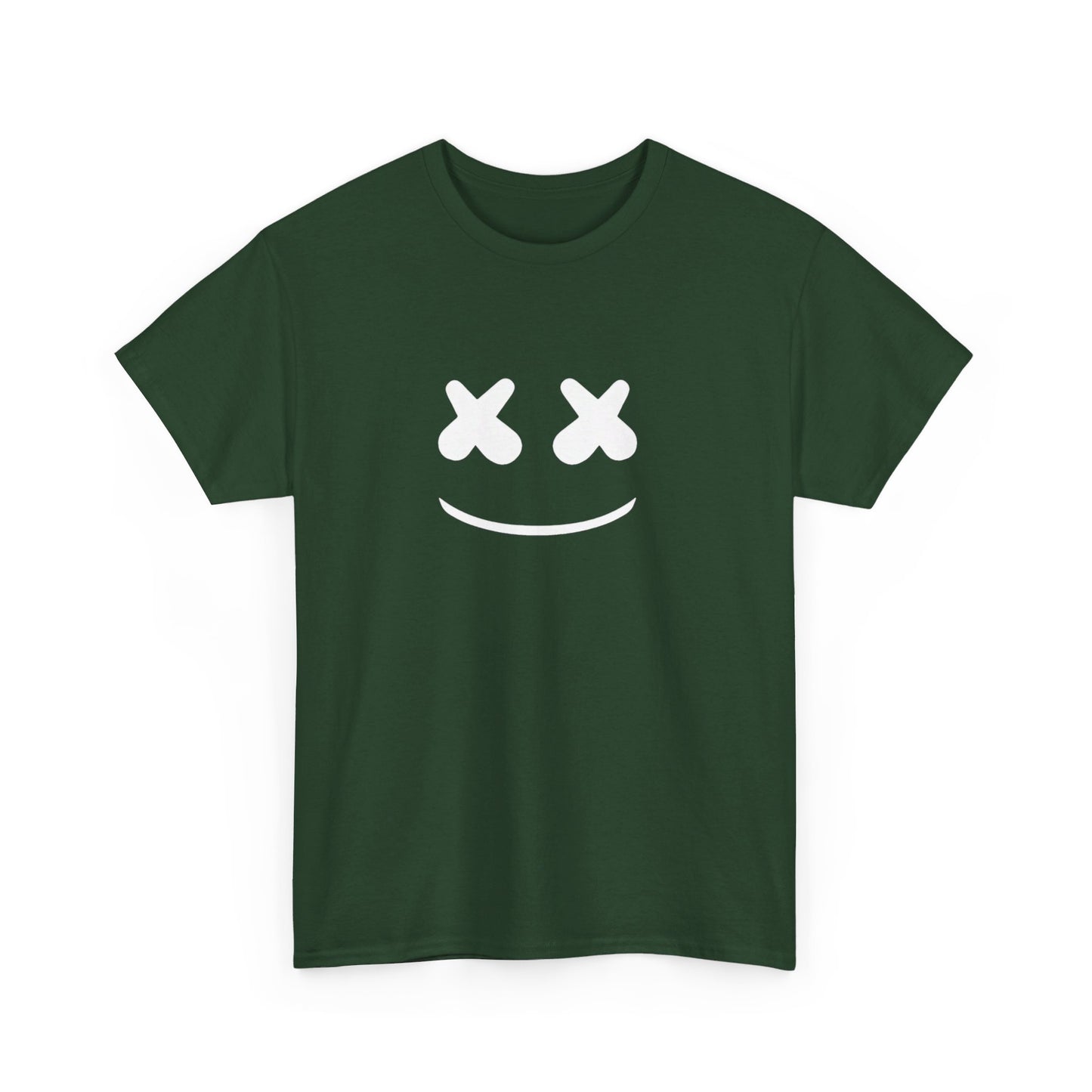 Smile Cotton Tee Shirt - BENJAMINS Forest Green / S