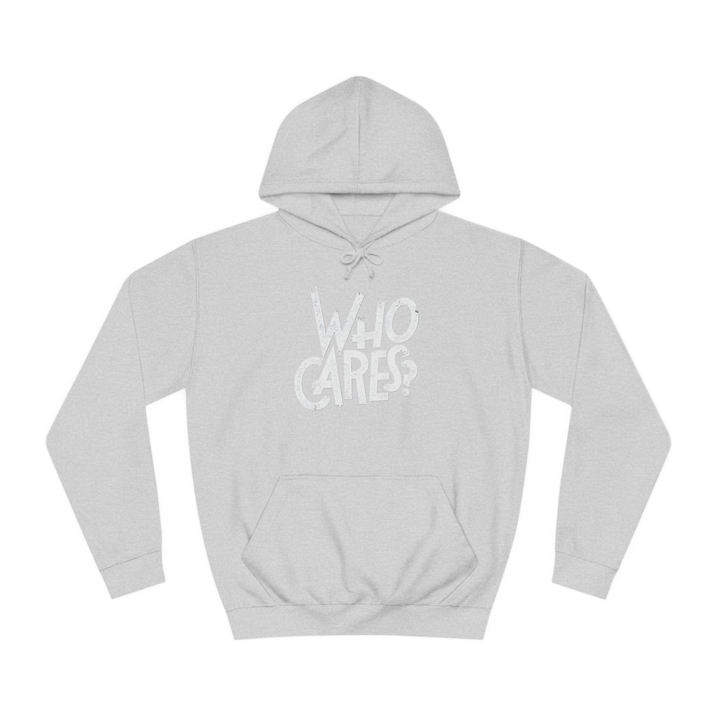 Who cares Custom Hoodie - BENJAMINS Heather Grey / XS